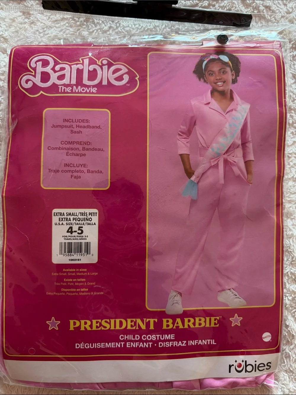 President Barbie Child Costume Pink